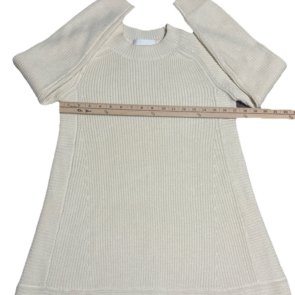 Pomander Place Ivory Ribbed Sweater Dress Size: Small - Picture 4 of 8